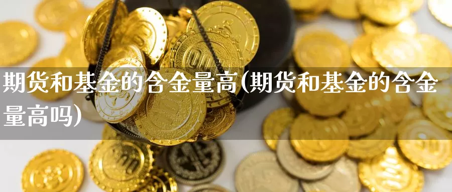 期货和基金的含金量高(期货和基金的含金量高吗)_https://www.szfzlp.com_期货直播室_第1张