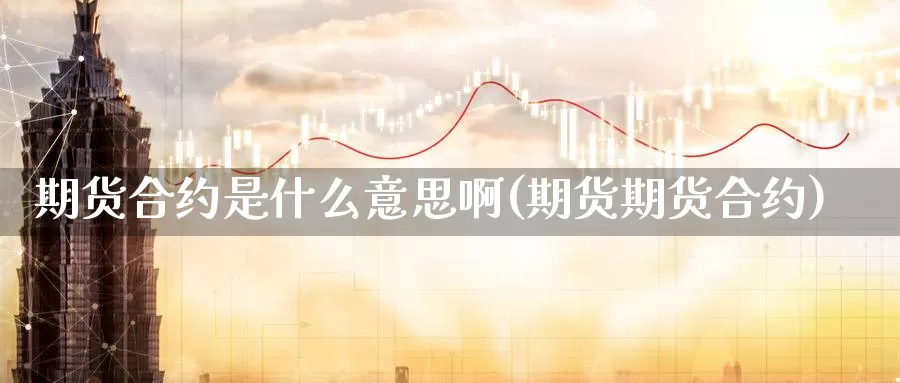 期货合约是什么意思啊(期货期货合约)_https://www.szfzlp.com_期货开户_第1张