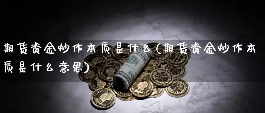 期货资金炒作本质是什么(期货资金炒作本质是什么意思)_https://www.szfzlp.com_期货入门_第1张