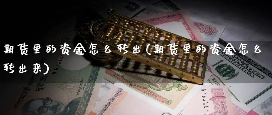 期货里的资金怎么转出(期货里的资金怎么转出来)_https://www.szfzlp.com_期货入门_第1张