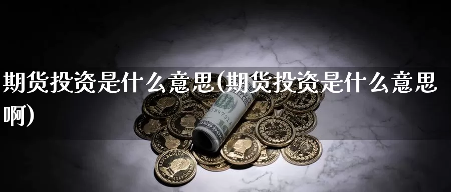 期货投资是什么意思(期货投资是什么意思啊)_https://www.szfzlp.com_期货开户_第1张