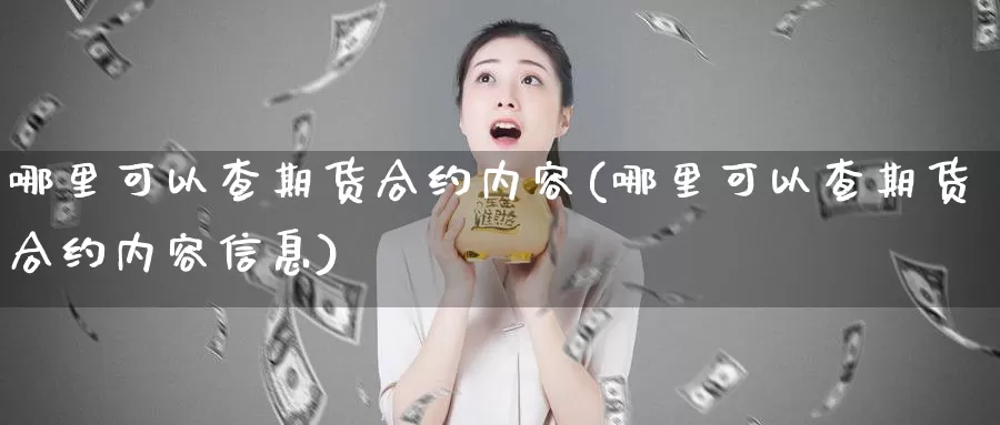 哪里可以查期货合约内容(哪里可以查期货合约内容信息)_https://www.szfzlp.com_期货开户_第1张