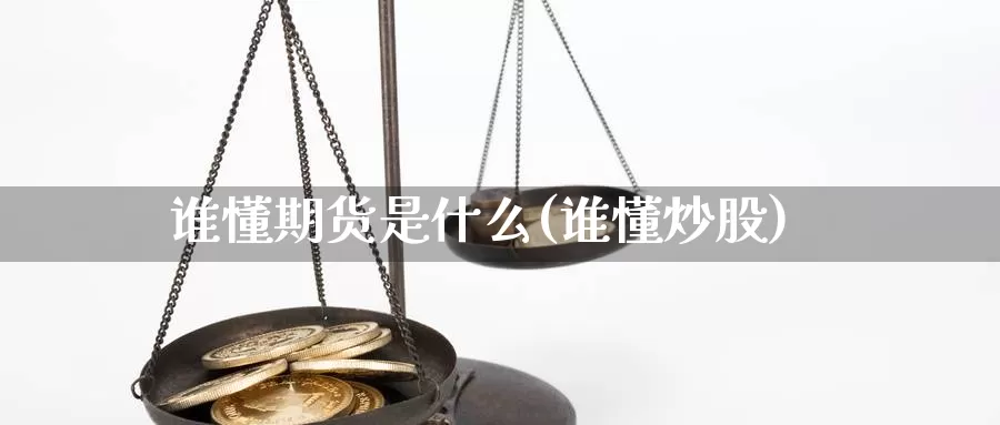 谁懂期货是什么(谁懂炒股)_https://www.szfzlp.com_期货行情_第1张