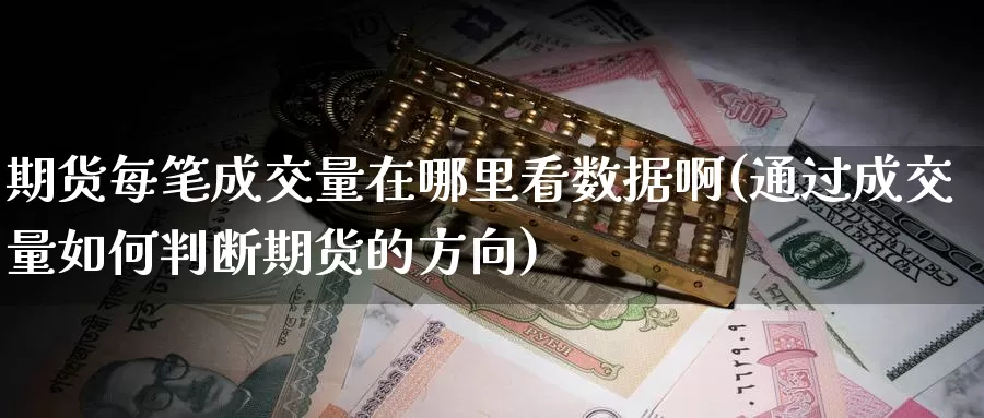 期货每笔成交量在哪里看数据啊(通过成交量如何判断期货的方向)_https://www.szfzlp.com_期货行情_第1张