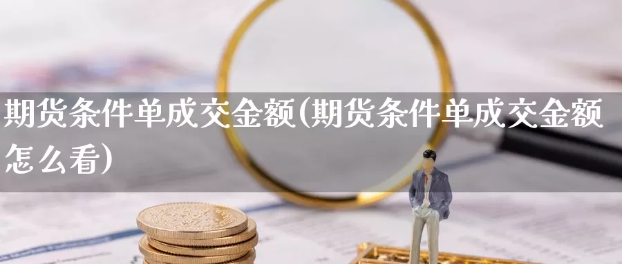 期货条件单成交金额(期货条件单成交金额怎么看)_https://www.szfzlp.com_期货开户_第1张