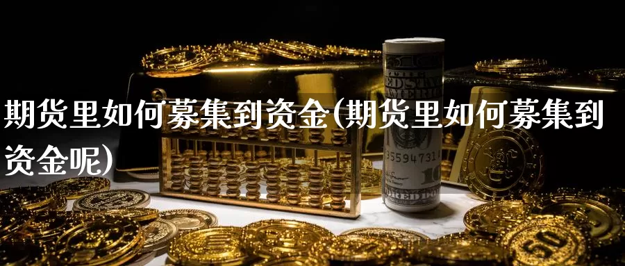 期货里如何募集到资金(期货里如何募集到资金呢)_https://www.szfzlp.com_期货直播室_第1张