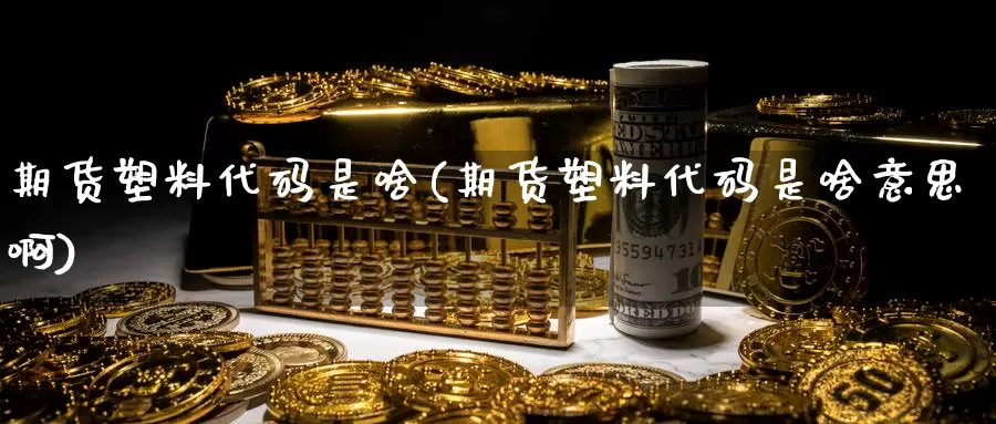 期货塑料代码是啥(期货塑料代码是啥意思啊)_https://www.szfzlp.com_期货开户_第1张